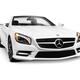 White Mercedes-Benz SL550 Roadster convertible luxury car... (thumbnail)