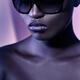Beauty portrait of black woman in sunglasses... (thumbnail)
