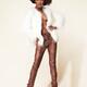 African-american woman in white fur jacket... (thumbnail)