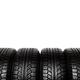 Set of snow tires isolated on white... (thumbnail)