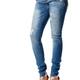 Legs of woman wearing high heel sandals and jeans... (thumbnail)