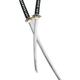 Two crossed Japanese samurai katana swords... (thumbnail)