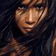 Closeup beauty portrait of a young exotic woman with long black hair c... (thumbnail)