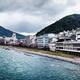 Panorama of Hida river in Gero Japan... (thumbnail)