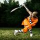 Monk practicing Shaolin broad sword outdoors... (thumbnail)