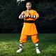 Shaolin warrior monk with hands in lotus position... (thumbnail)