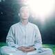 Shaolin monk meditating during sunrise... (thumbnail)