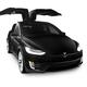 Black 2017 Tesla Model X luxury SUV electric car falcon doors... (thumbnail)