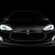 Black Tesla Model S luxury electric car front view... (thumbnail)