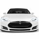 White Tesla Model S luxury electric car front view isolated... (thumbnail)