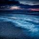 Beautiful dramatic dusk nature scenery of lake Huron Grand Bend... (thumbnail)
