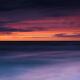 Dramatic abstract red and blue sunset scenery of lake Huron... (thumbnail)