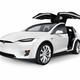 White 2017 Tesla Model X luxury SUV electric car with open falcon-wing... (thumbnail)