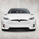 White 2017 Tesla Model X electric car front view... (thumbnail)