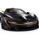 Black McLaren P1 plug-in hybrid supercar sports car isolated... (thumbnail)