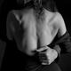 Romantic sensual portrait of man and woman embracing Black and white... (thumbnail)