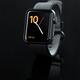 Apple Watch with clock dial on black background... (thumbnail)
