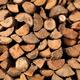 Stacked firewood background... (thumbnail)