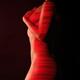 Red Laser stripes on naked woman body... (thumbnail)