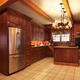 Kitchen interior of timber frame Canadian house... (thumbnail)