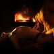Sensual artistic photo of sexy couple making love in front of fireplac... (thumbnail)