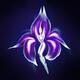 Beautiful surreal purple dancing lady flower artistic illustration... (thumbnail)