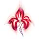 Beautiful dancing lady red flower artistic illustration... (thumbnail)