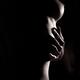 Black and white nude woman breast and body outline... (thumbnail)