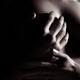 Closeup of man hand on nude woman breast... (thumbnail)