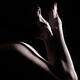 Artistic photo of bare woman legs Black and white... (thumbnail)