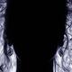 Backlit woman face with long hair dark silhouette... (thumbnail)