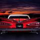 1959 Chevrolet Impala Convertible on road in sunset... (thumbnail)