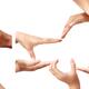 Hand Symbols representing concepts of insurance... (thumbnail)