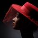 Beautiful Young Woman in a Veiled Hat... (thumbnail)