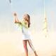 Digital Oil Painted Fantasy Photo-Illustration of a Girl with a Peace... (thumbnail)