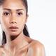 Beautiful young woman closeup exotic asian face beauty portrait... (thumbnail)