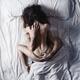 Sexy couple making love in bed view from above of a woman on top of a... (thumbnail)