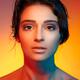 Beautiful Young Woman Face Multicolor Portrait... (thumbnail)
