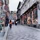 Shops and restaurants on Rue Sous Le Fort street in old Quebec City... (thumbnail)