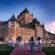 Ghost tour guides in front of Fairmont Le Château Frontenac in Old Qu... (thumbnail)