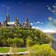 Panoramic scenery of Parliament Hill Buildings in Ottawa Canada... (thumbnail)
