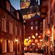 Q-De-Sac Resto-Pub restaurant and la Chasse-Galerie boutique at night... (thumbnail)