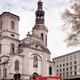 Quebec tours bus in front of Notre-Dame de Quebec Basilica Cathedral i... (thumbnail)