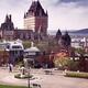 Fairmont Le Chateau Frontenac in Quebec city Canada under dramatic sky... (thumbnail)