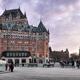 Panorama of Fairmont Le Chateau Frontenac grand hotel in Quebec city C... (thumbnail)