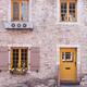 House with historic architecture details in Old Quebec City... (thumbnail)