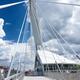 Mon Ami Louis restaurant on Esplanade Riel Footbridge in Winnipeg... (thumbnail)