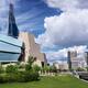 Canadian Museum for Human Rights and downtown skyline of Winnipeg Mani... (thumbnail)