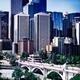 Centre Street Bridge and Calgary downtown towers in artistic colors... (thumbnail)