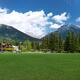 Panoramic scenery of Centennial Park in Canmore Alberta... (thumbnail)